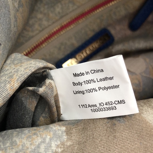 Elliot Lucca Blue Oversize Woven Convertible Clutch Crossbody - Picture 9 of 9